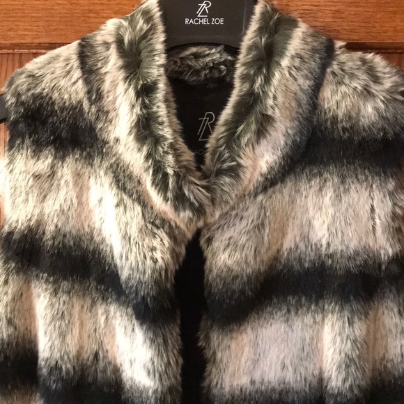 Rachel Zoe Faux Chinchilla Fur Vest - NWOT - Picture 3 of 7